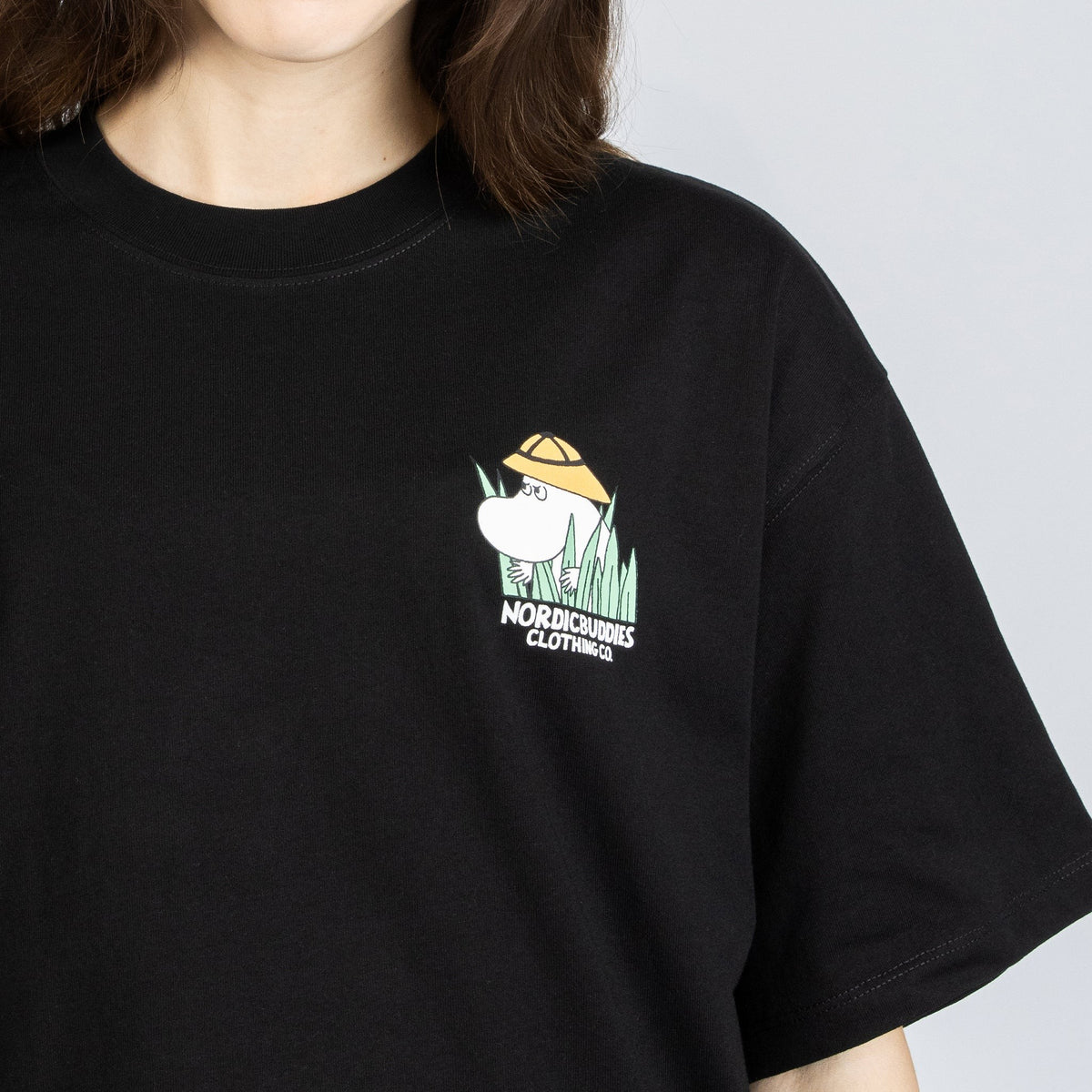 Moomin Jungle Heavy Unisex T-shirt - Black