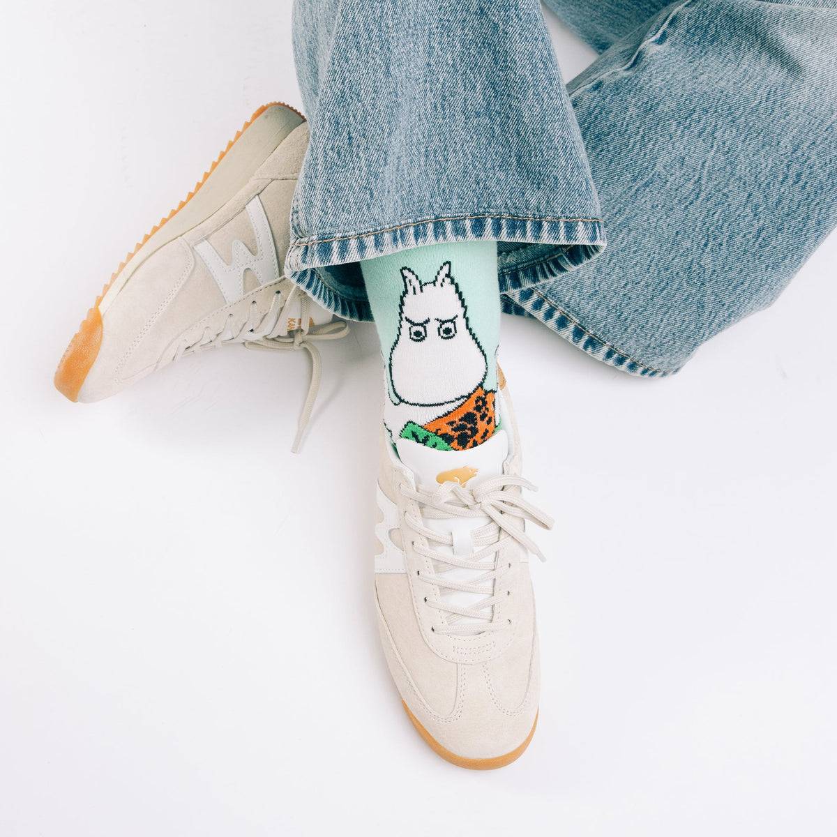 Moomin Jungle Women's Retro Socks - Green