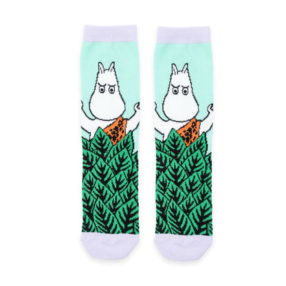 Moomin Jungle Women's Retro Socks - Green