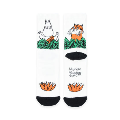 Moomin Jungle Women's Retro Socks - White