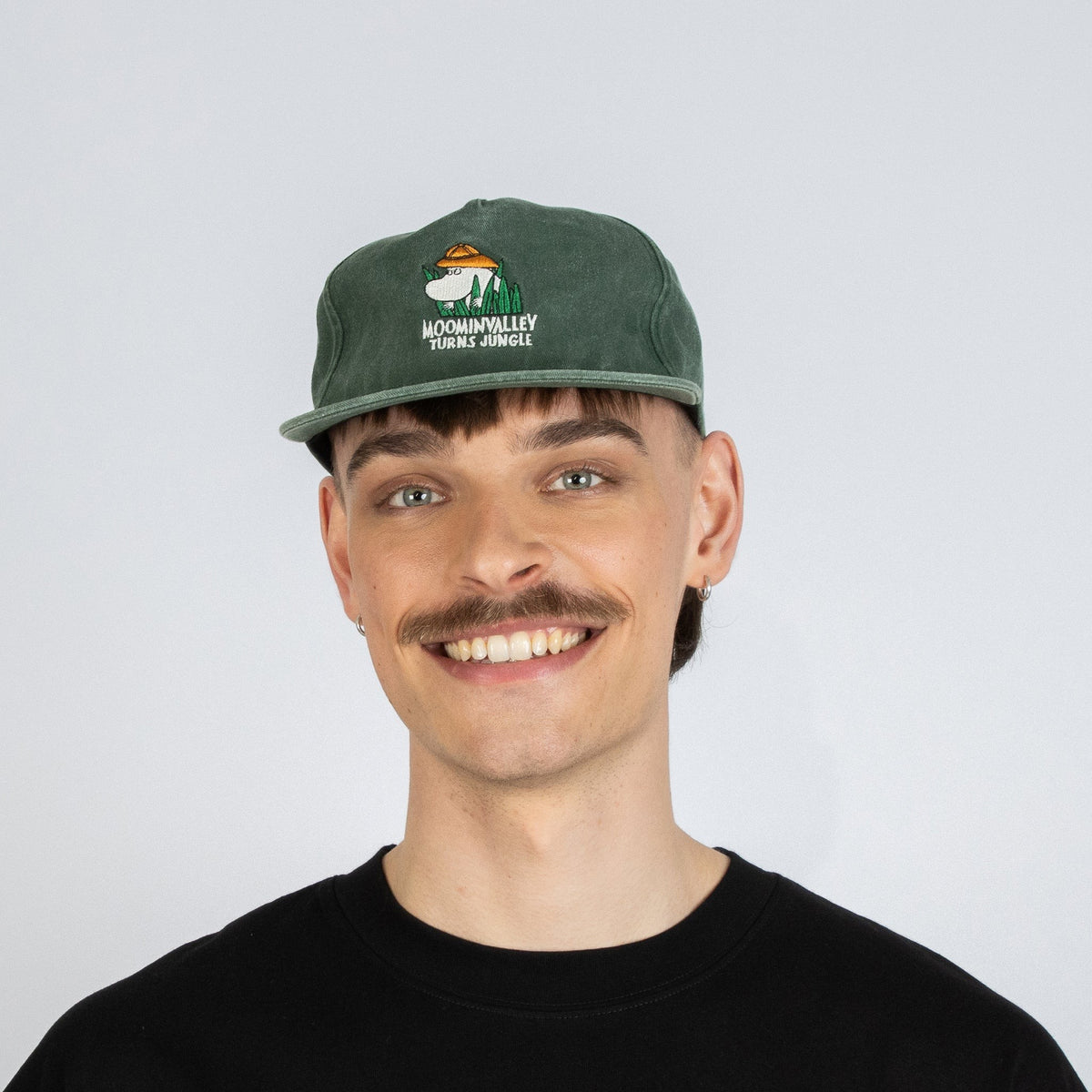 Moomin Washed Denim Adult Cap - Denim Green