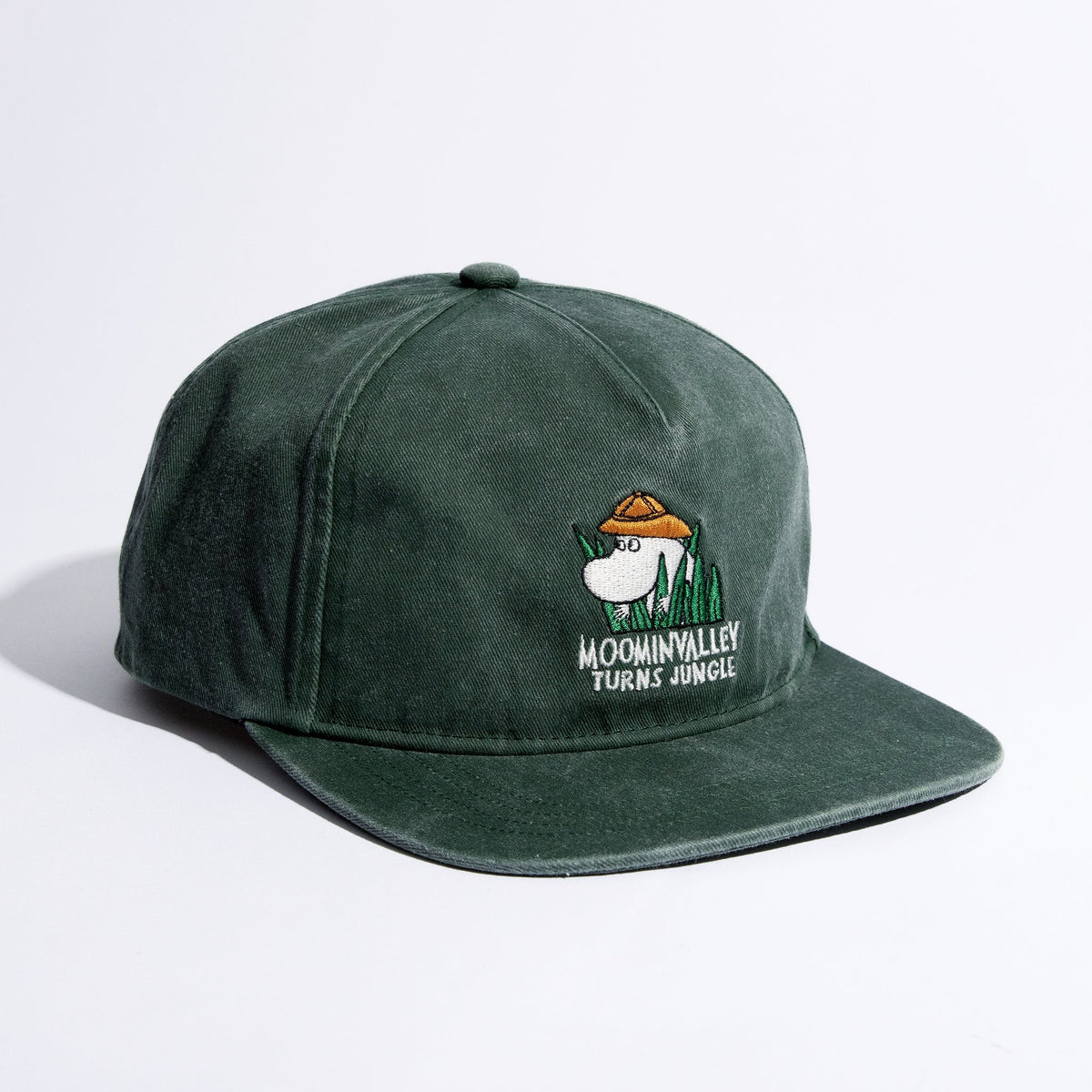 Moomin Washed Denim Adult Cap - Denim Green