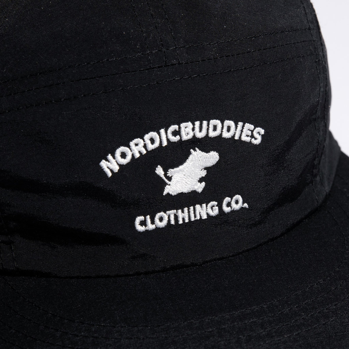 Moomintroll Adventure Nylon 5-panel Cap - Black