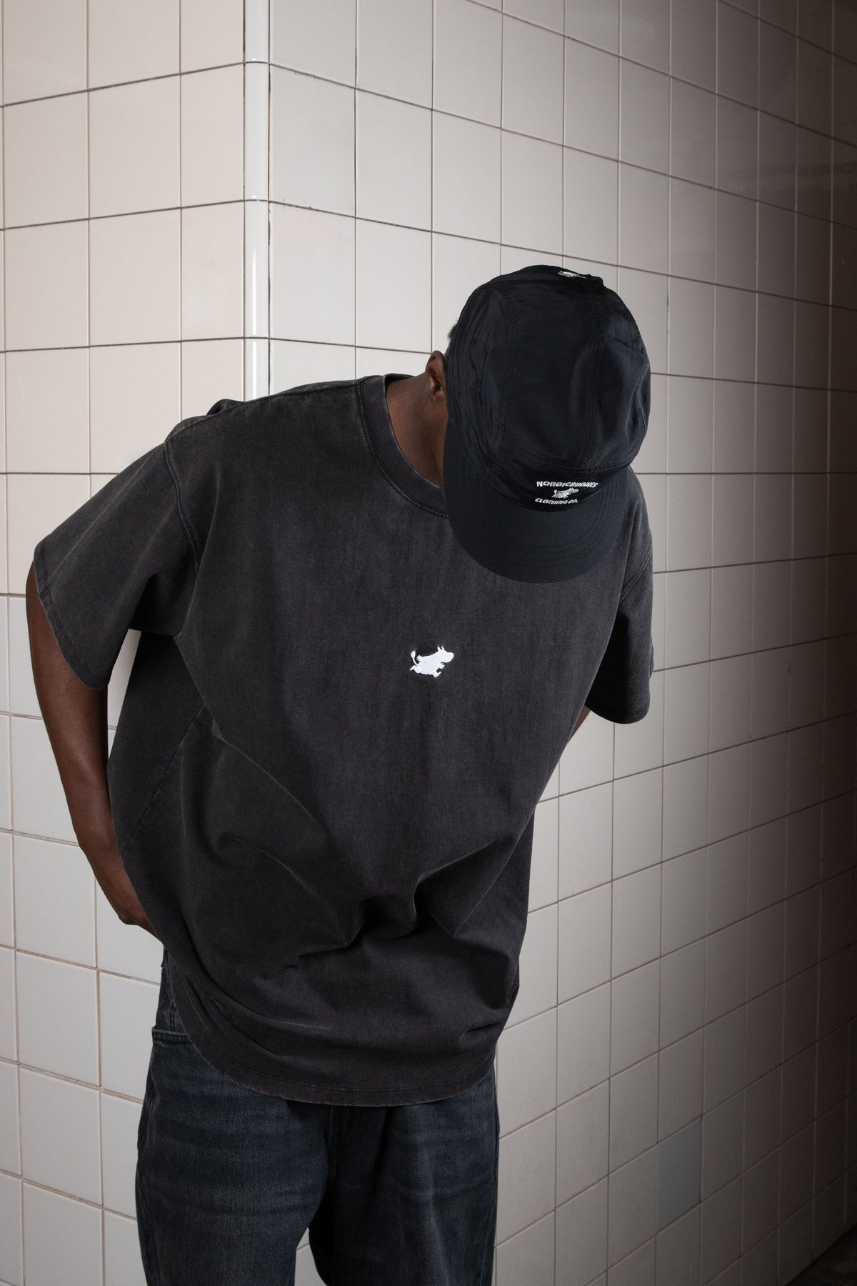 Moomintroll Adventure Nylon 5-panel Cap - Black