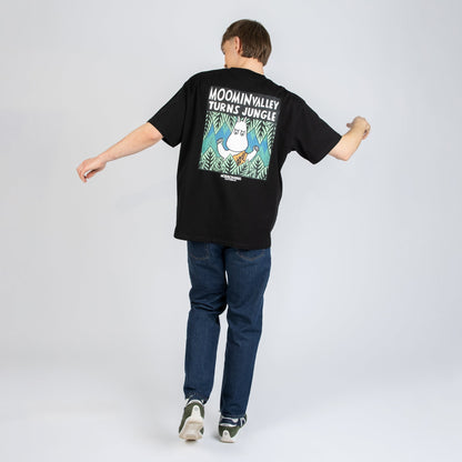 Moomintroll Jungle Heavy Unisex T-shirt - Black