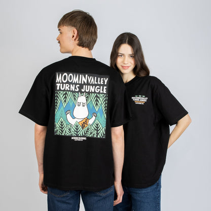 Moomintroll Jungle Heavy Unisex T-shirt - Black